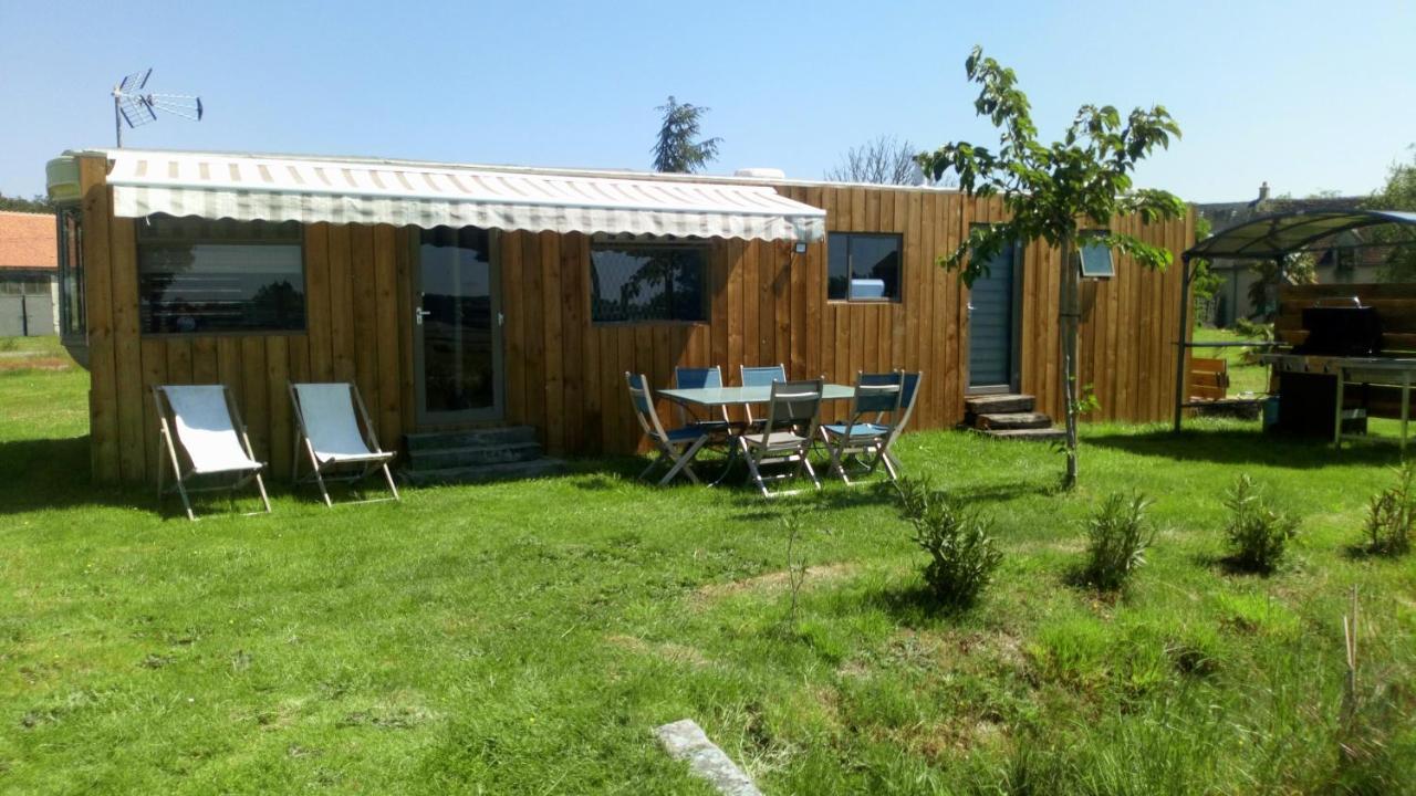 Mobil Home Vintage A La Ferme Des Buttons Rosnay  外观 照片